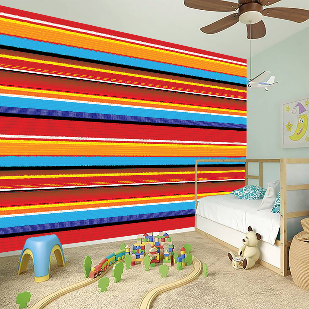 Ethnic Mexican Woven Pattern Print Wall Sticker