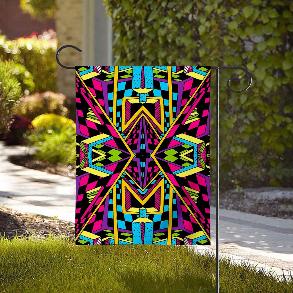 Ethnic Psychedelic Trippy Print House Flag