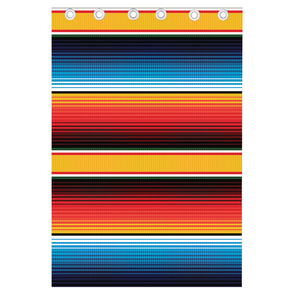 Ethnic Serape Blanket Pattern Print Curtain