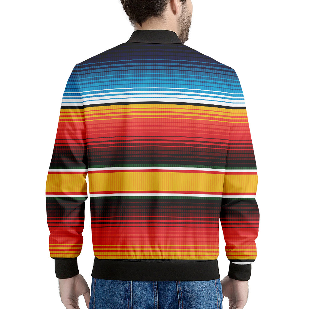 Ethnic Serape Blanket Pattern Print Men's Bomber Jacket