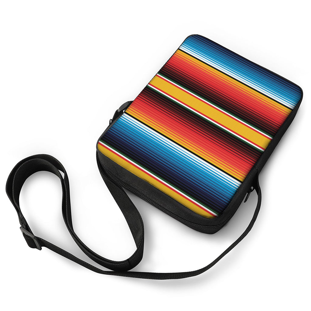Ethnic Serape Blanket Pattern Print Rectangular Crossbody Bag