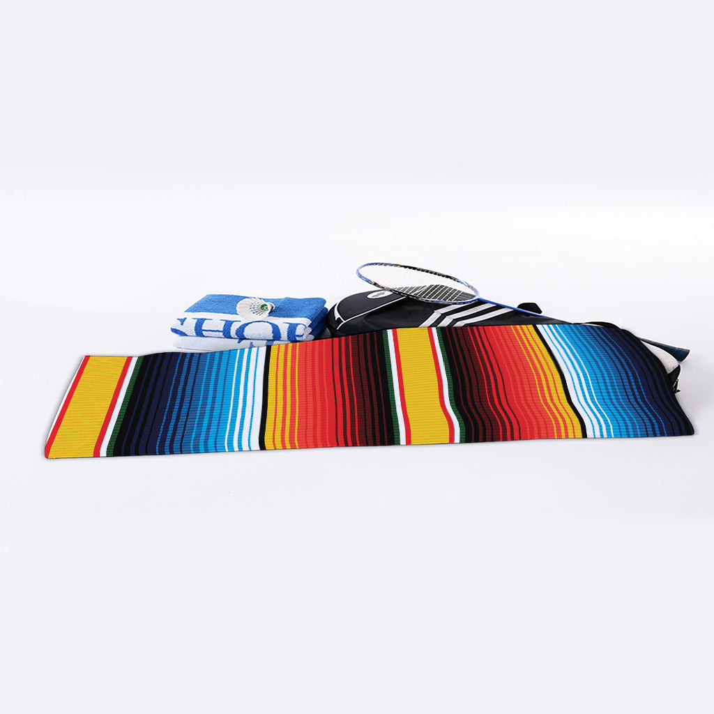 Ethnic Serape Blanket Pattern Print Sports Towel