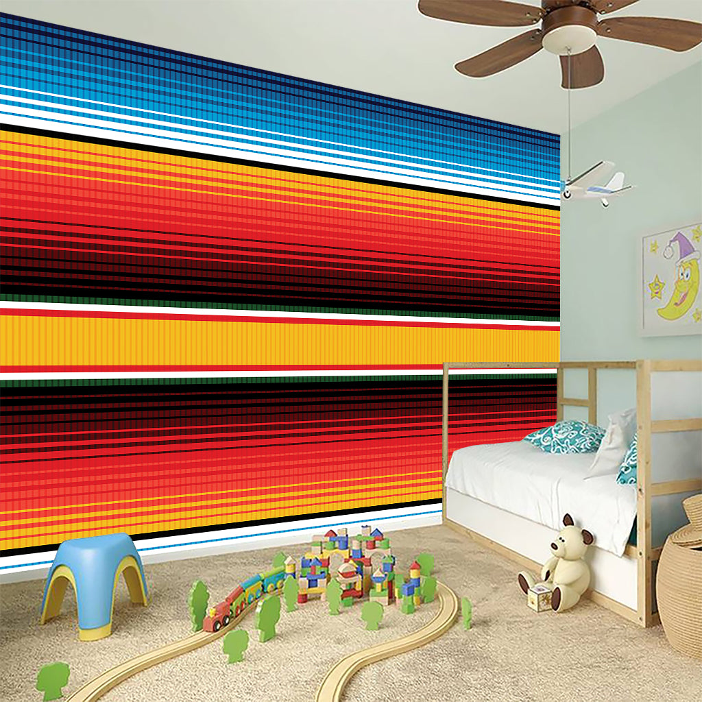 Ethnic Serape Blanket Pattern Print Wall Sticker