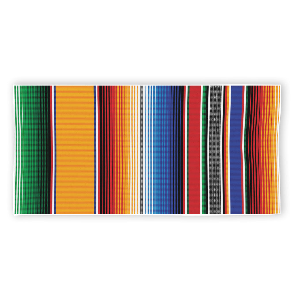 Ethnic Serape Blanket Stripe Print Beach Towel