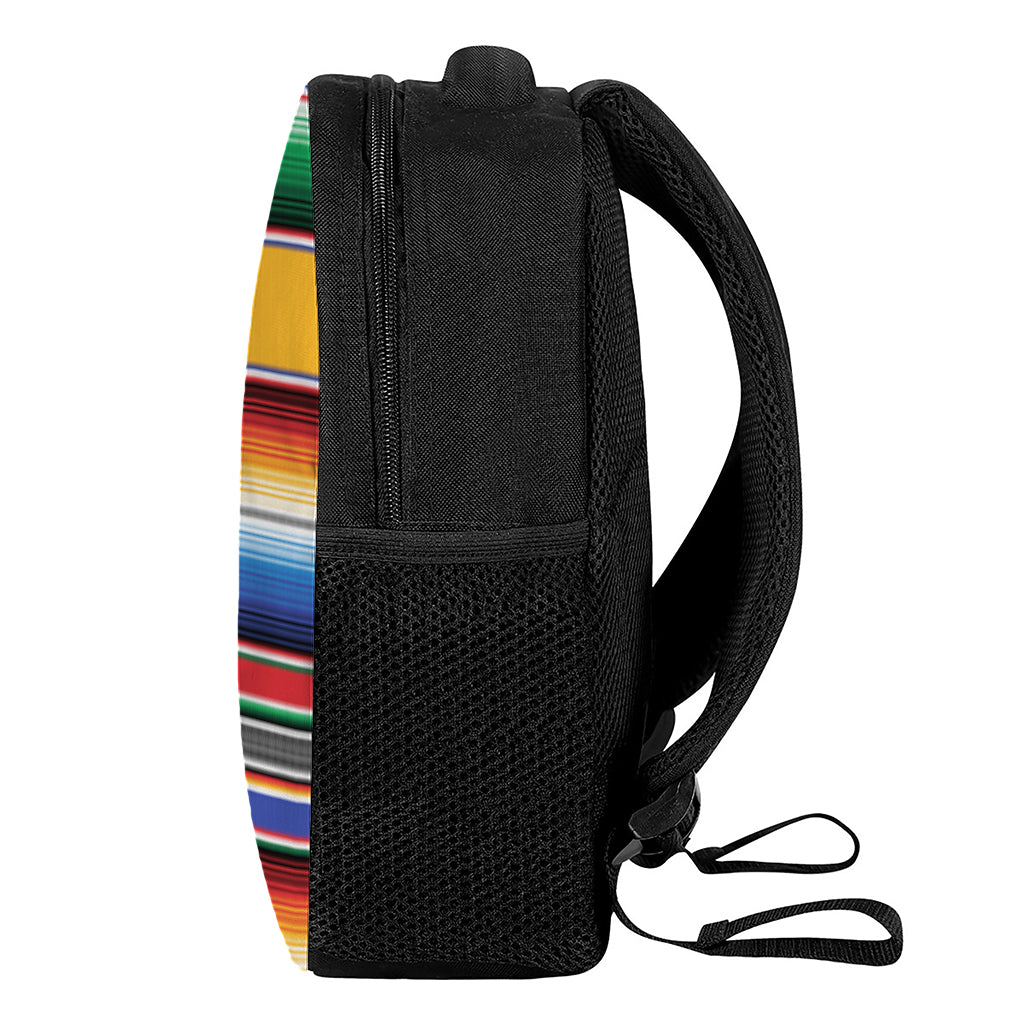 Ethnic Serape Blanket Stripe Print Casual Backpack