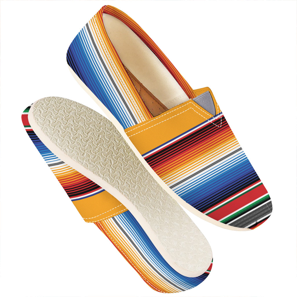 Ethnic Serape Blanket Stripe Print Casual Shoes