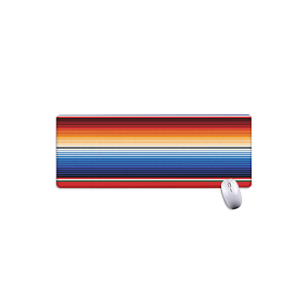Ethnic Serape Blanket Stripe Print Extended Mouse Pad