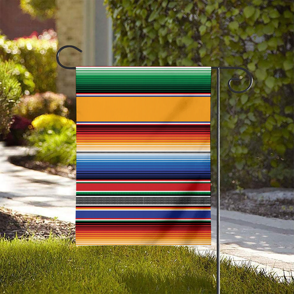 Ethnic Serape Blanket Stripe Print House Flag