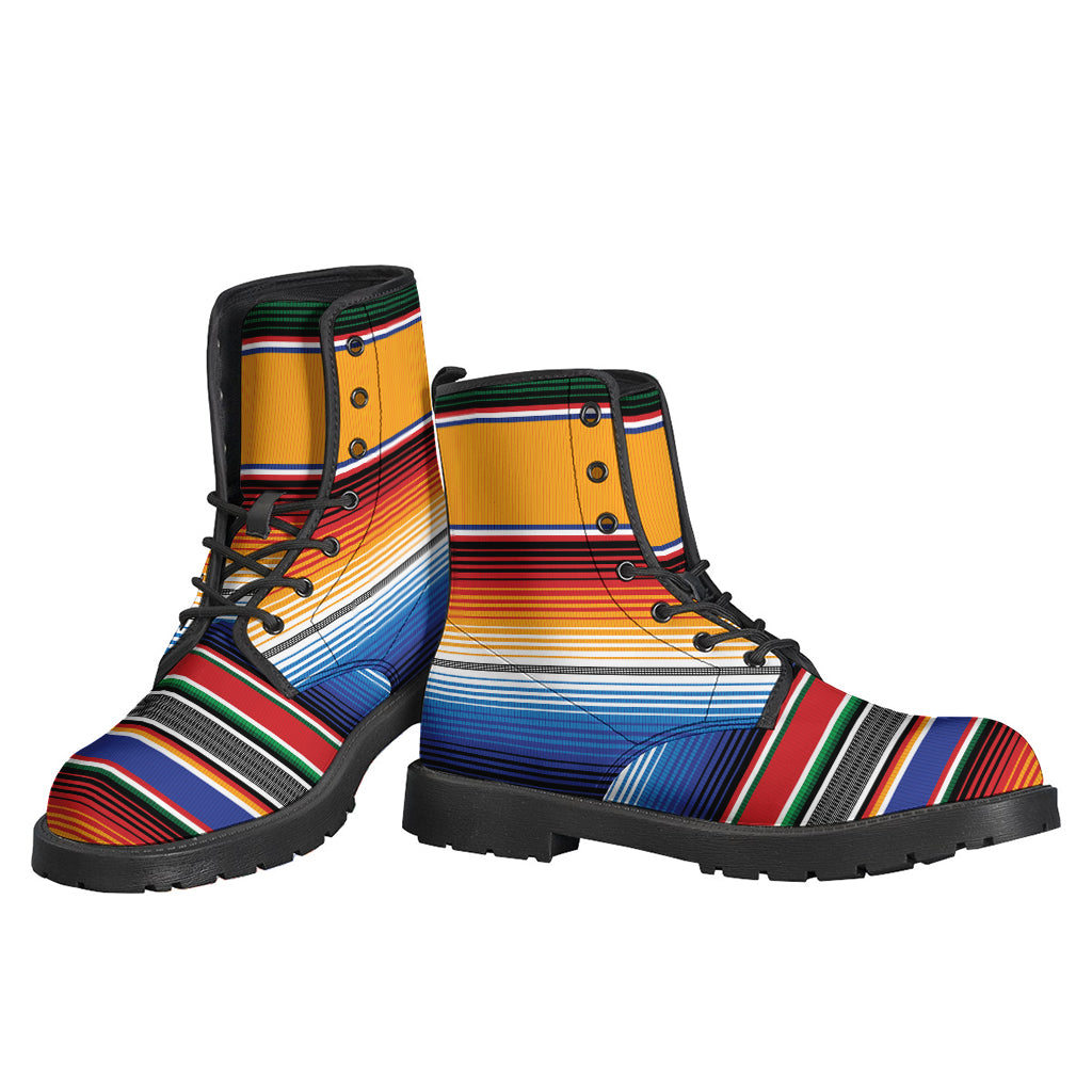 Ethnic Serape Blanket Stripe Print Backpack
