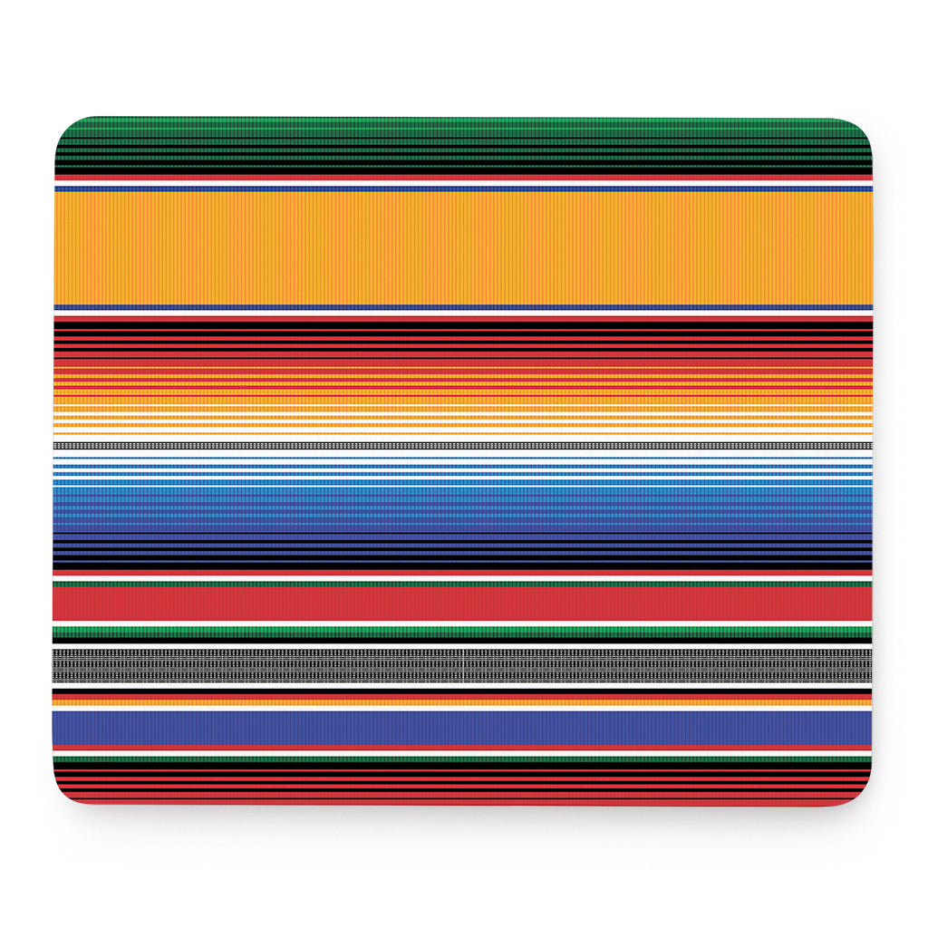 Ethnic Serape Blanket Stripe Print Mouse Pad
