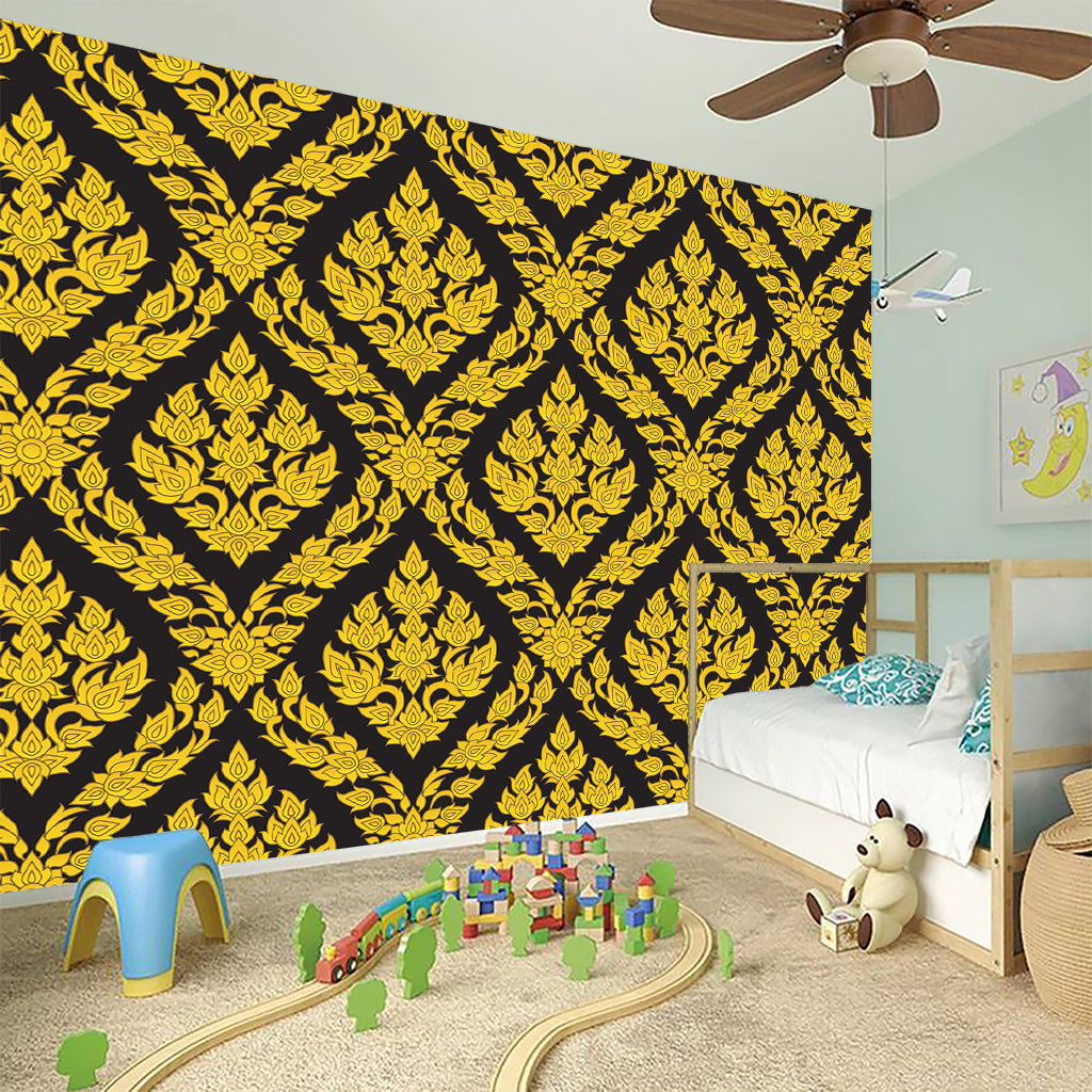 Ethnic Thai Pattern Print Wall Sticker