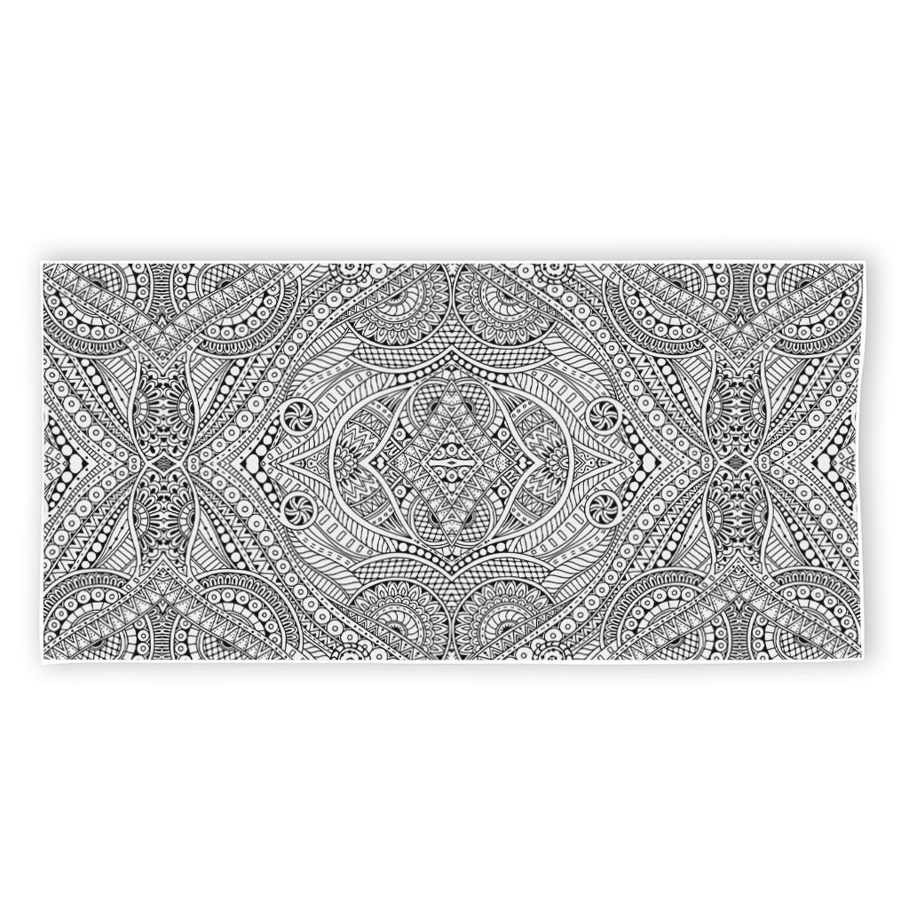 Ethnic Zentangle Pattern Print Beach Towel