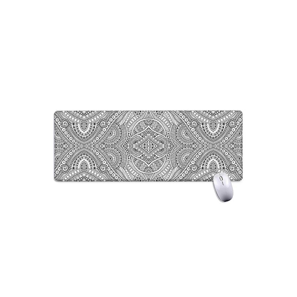 Ethnic Zentangle Pattern Print Extended Mouse Pad