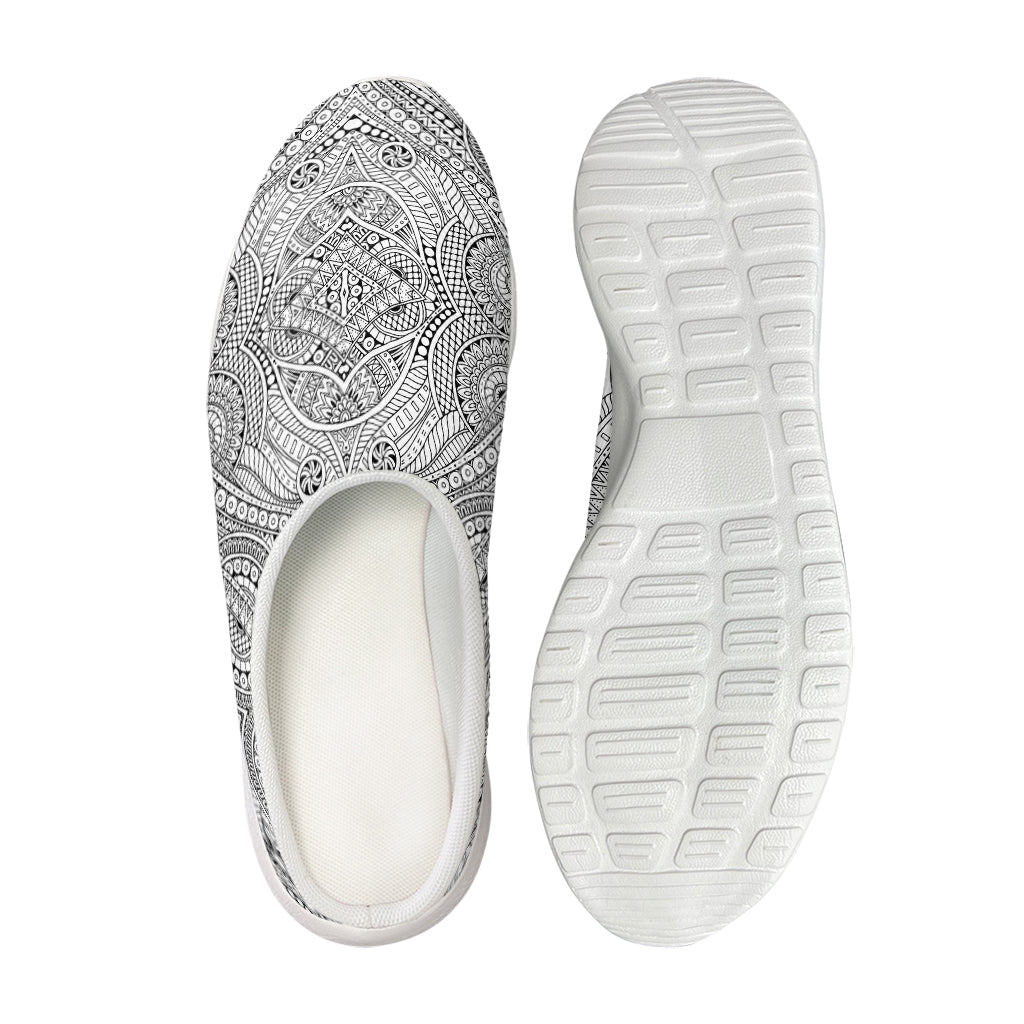 Ethnic Zentangle Pattern Print Mesh Casual Shoes
