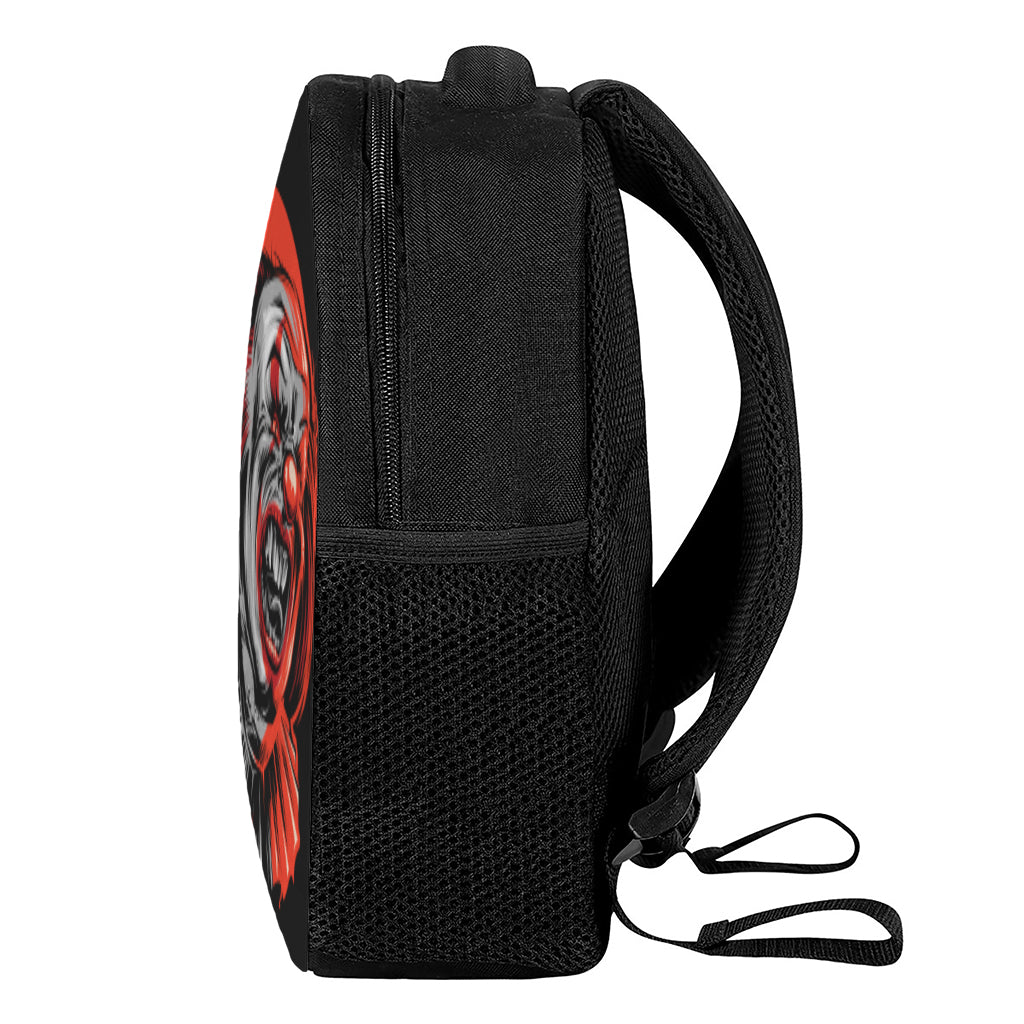 Evil Clown Print Casual Backpack