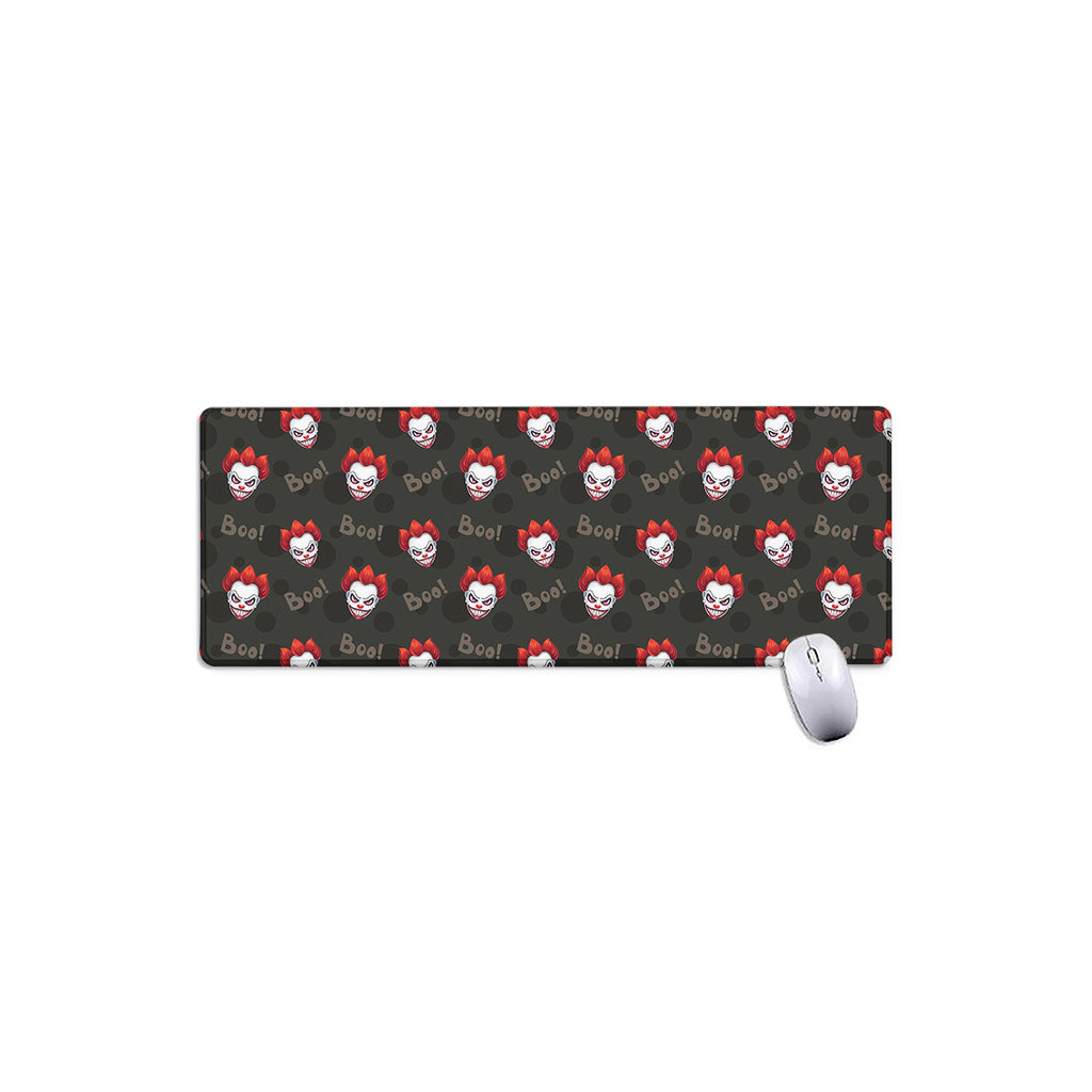 Evil Scary Clown Pattern Print Extended Mouse Pad