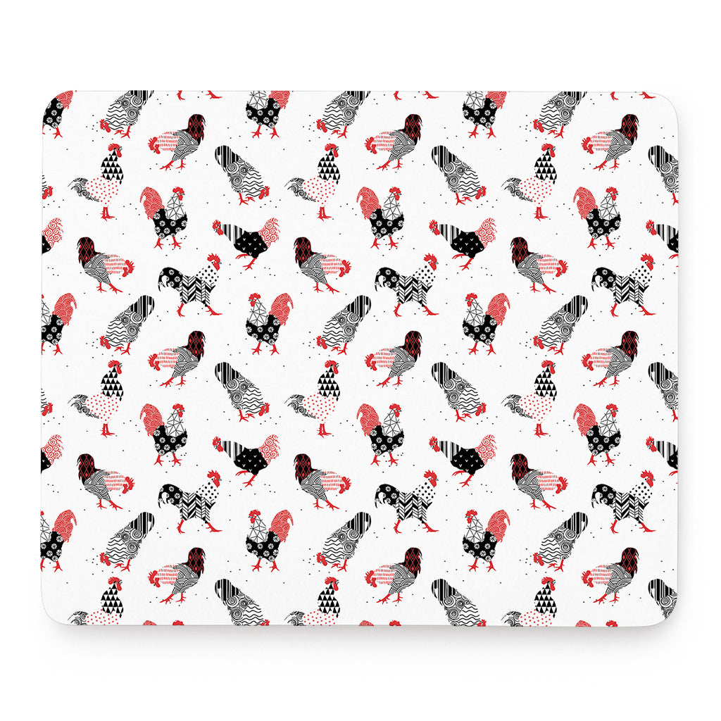 Exotic Chicken Pattern Print Mouse Pad