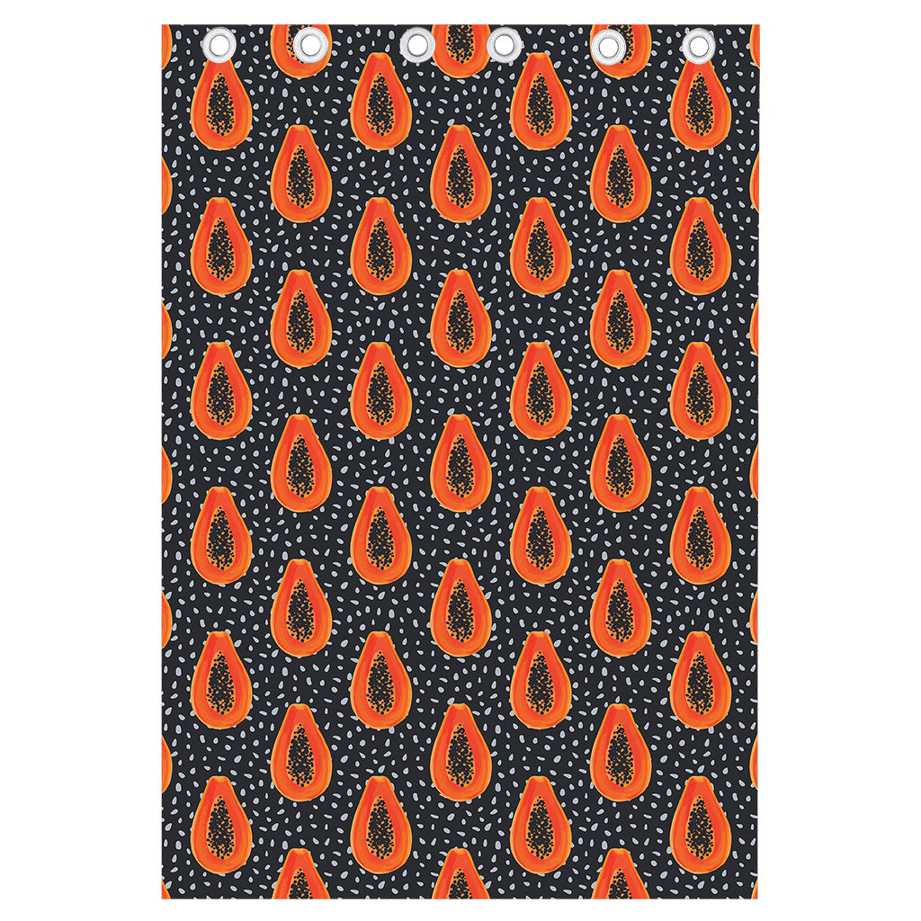 Exotic Papaya Pattern Print Curtain
