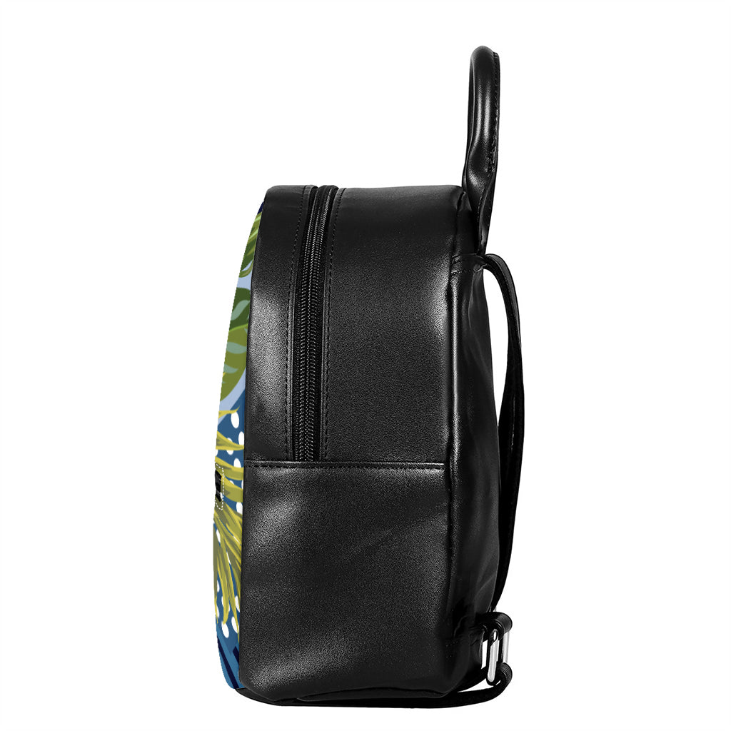 Exotic Patchwork Pattern Print Leather Backpack