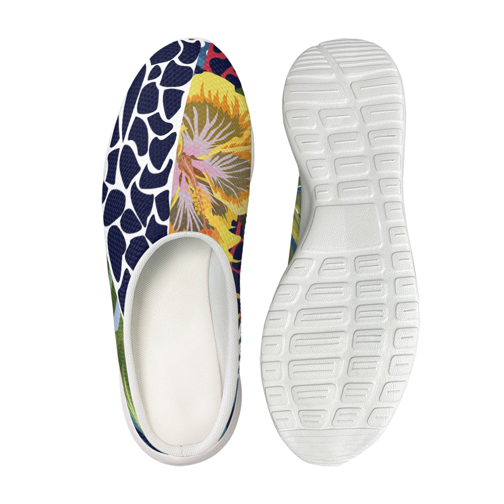 Exotic Patchwork Pattern Print Mesh Casual Shoes
