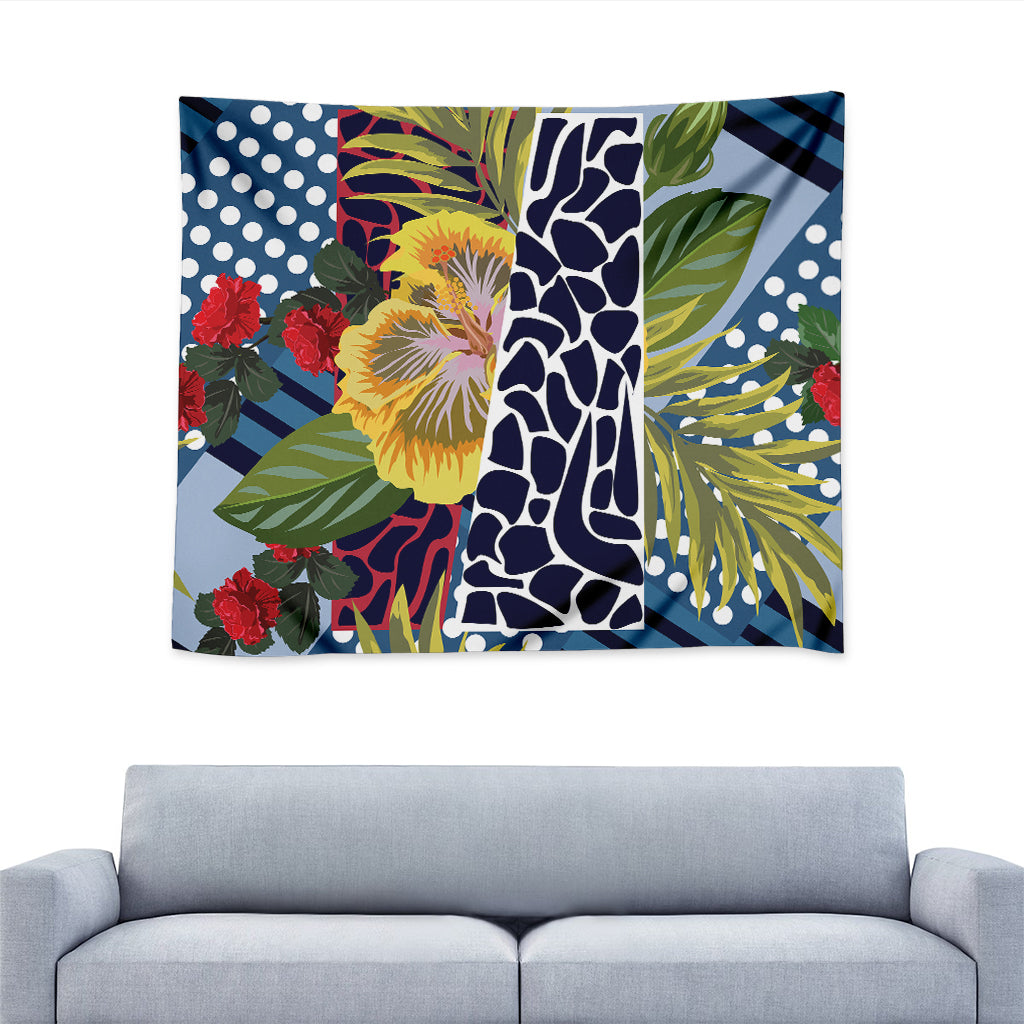 Exotic Patchwork Pattern Print Tapestry