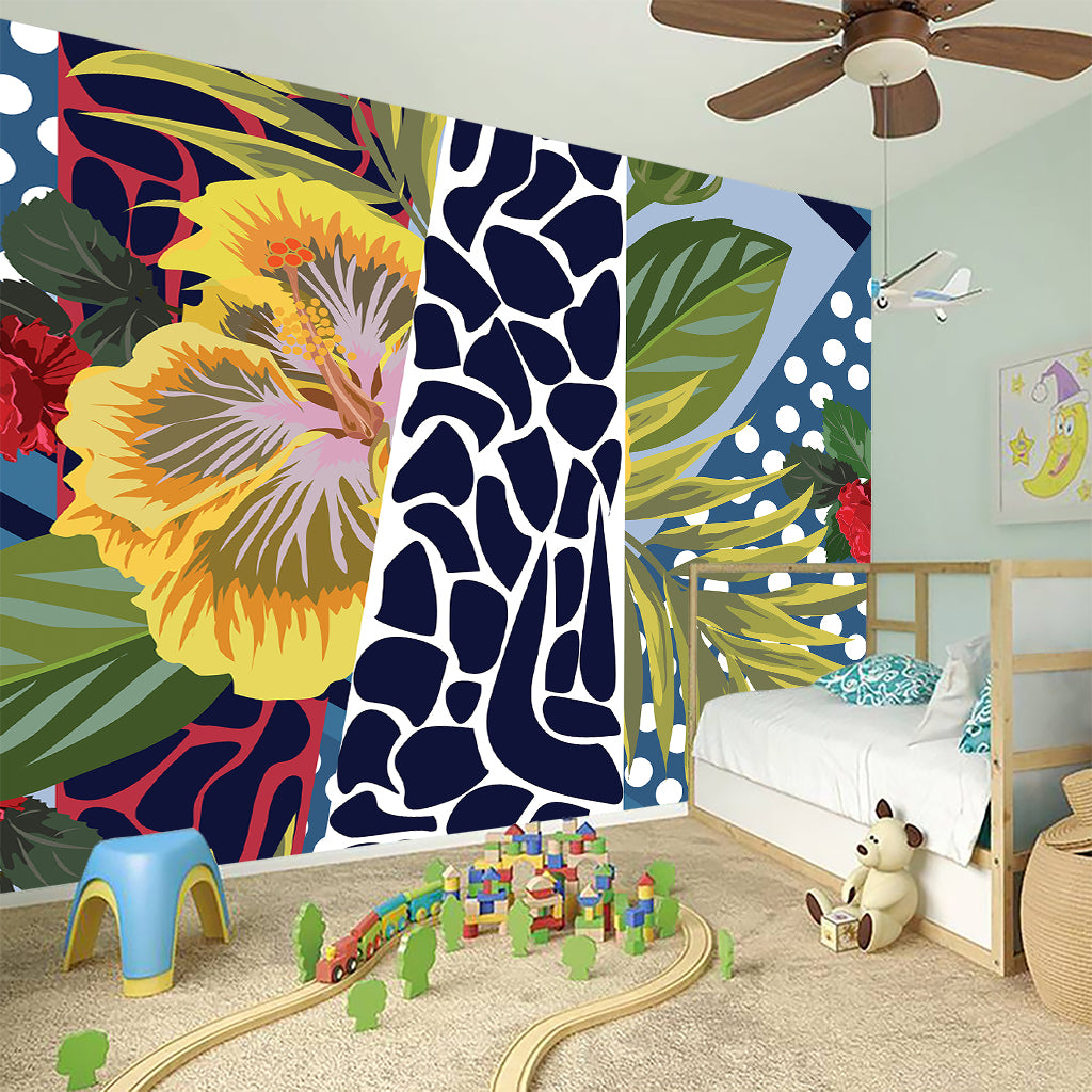 Exotic Patchwork Pattern Print Wall Sticker