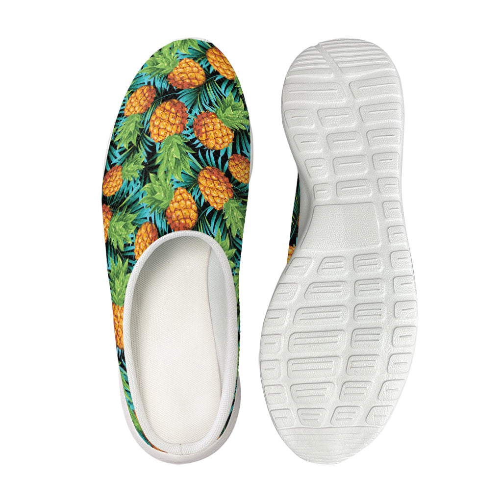 Exotic Tropical Pineapple Pattern Print Mesh Casual Shoes