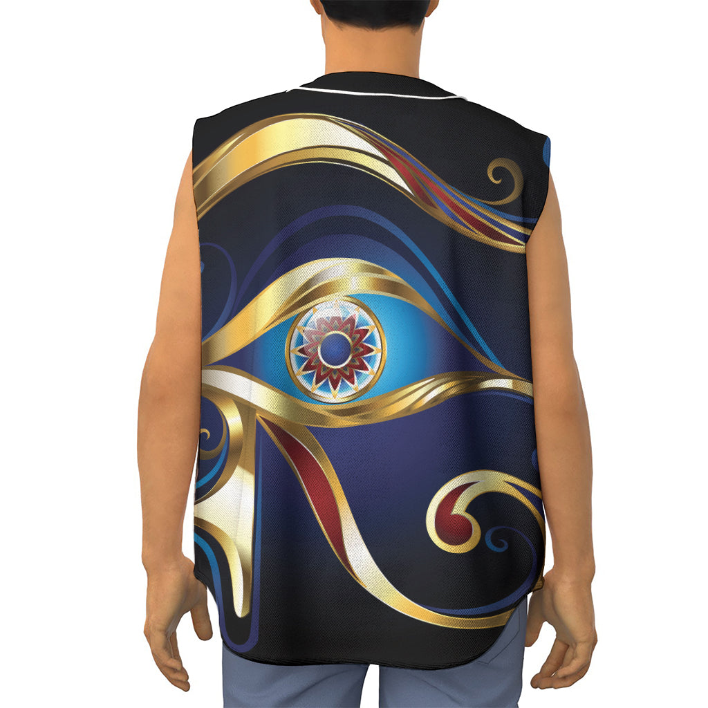 Eye Of Horus Amulet Print Sleeveless Baseball Jersey