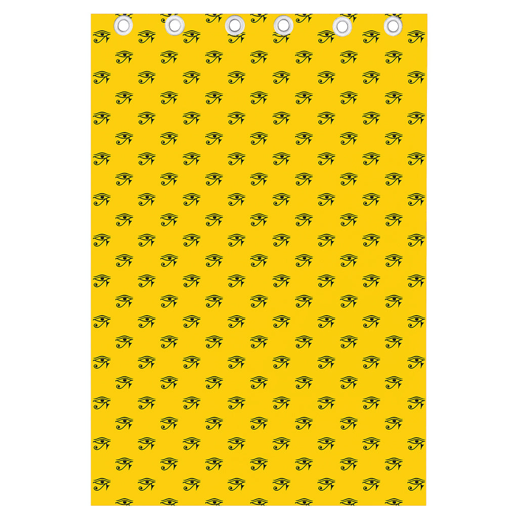 Eye Of Horus Symbol Pattern Print Curtain