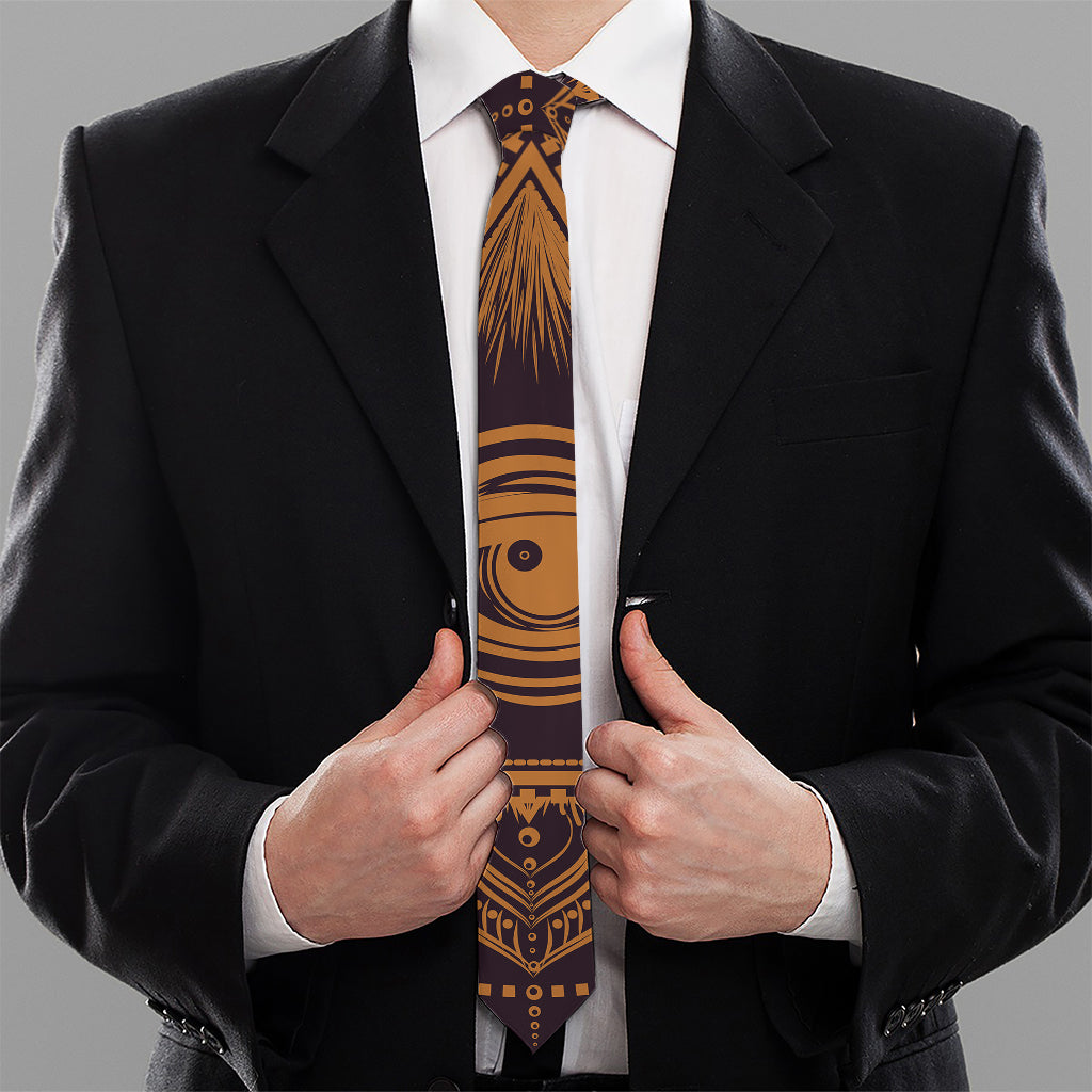 Eye of Providence Mandala Print Necktie