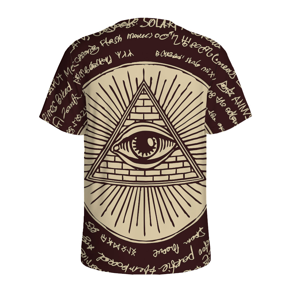 Eye of Providence Symbol Print Men's Sports T-Shirt