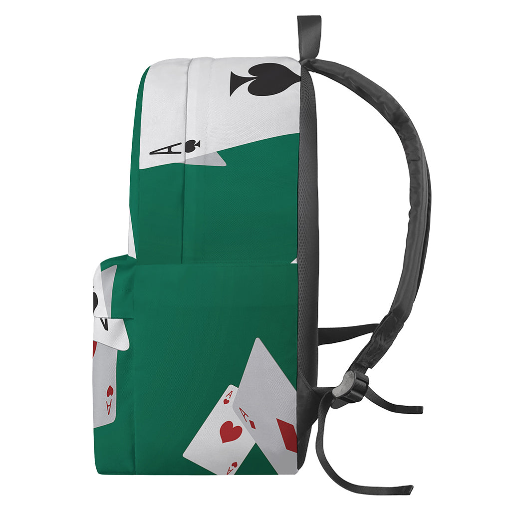 Falling Poker Cards Print Backpack