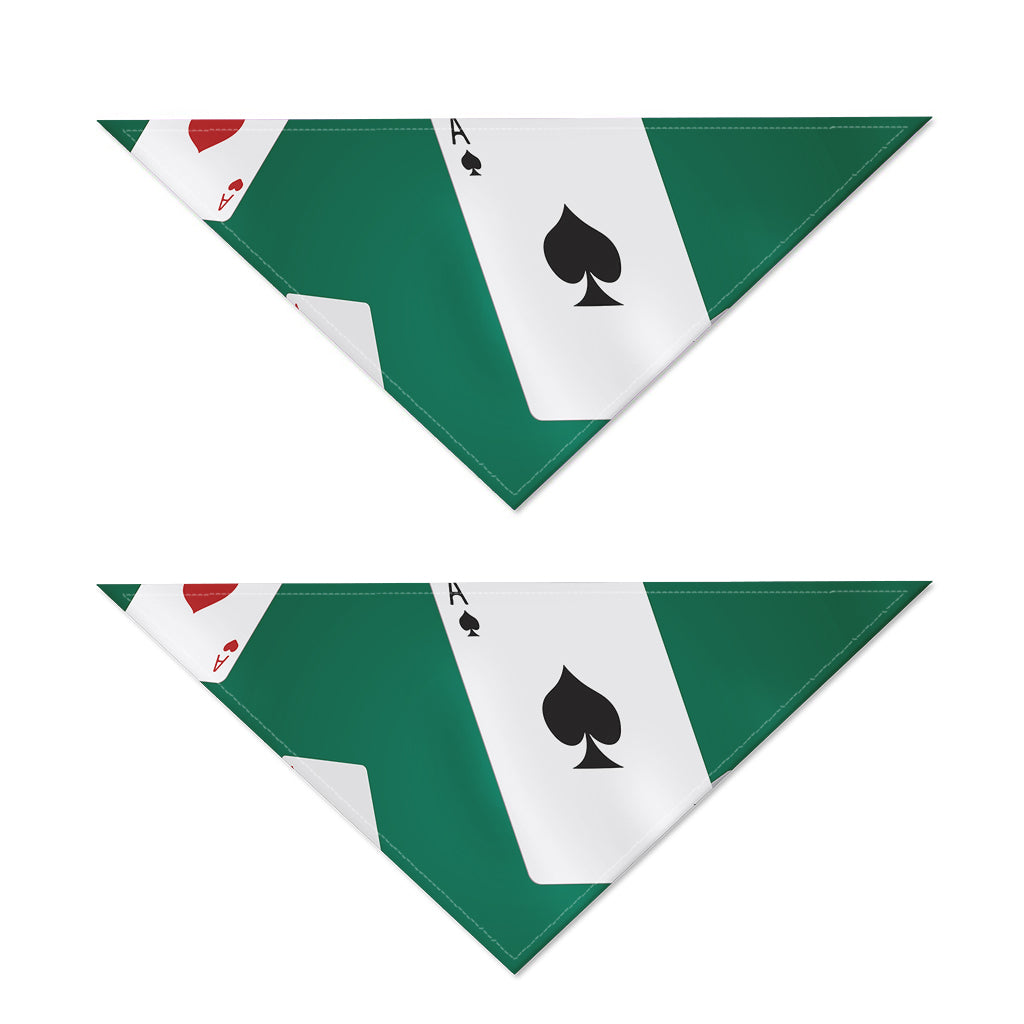 Falling Poker Cards Print Dog Bandana