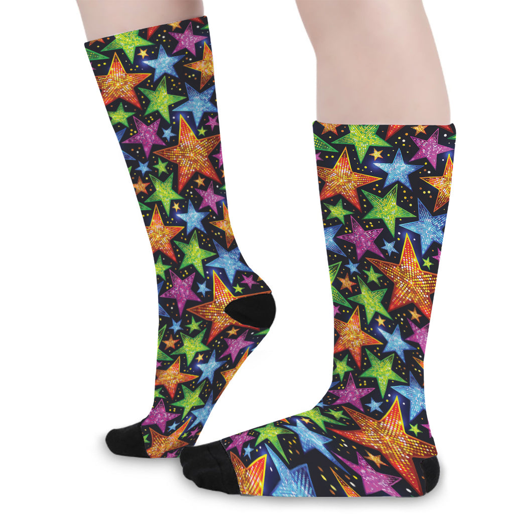 Fantastic Star Pattern Print Long Socks