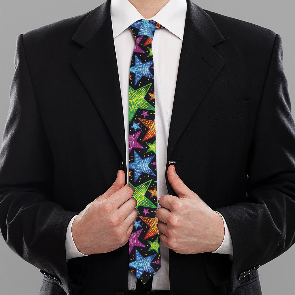 Fantastic Star Pattern Print Necktie