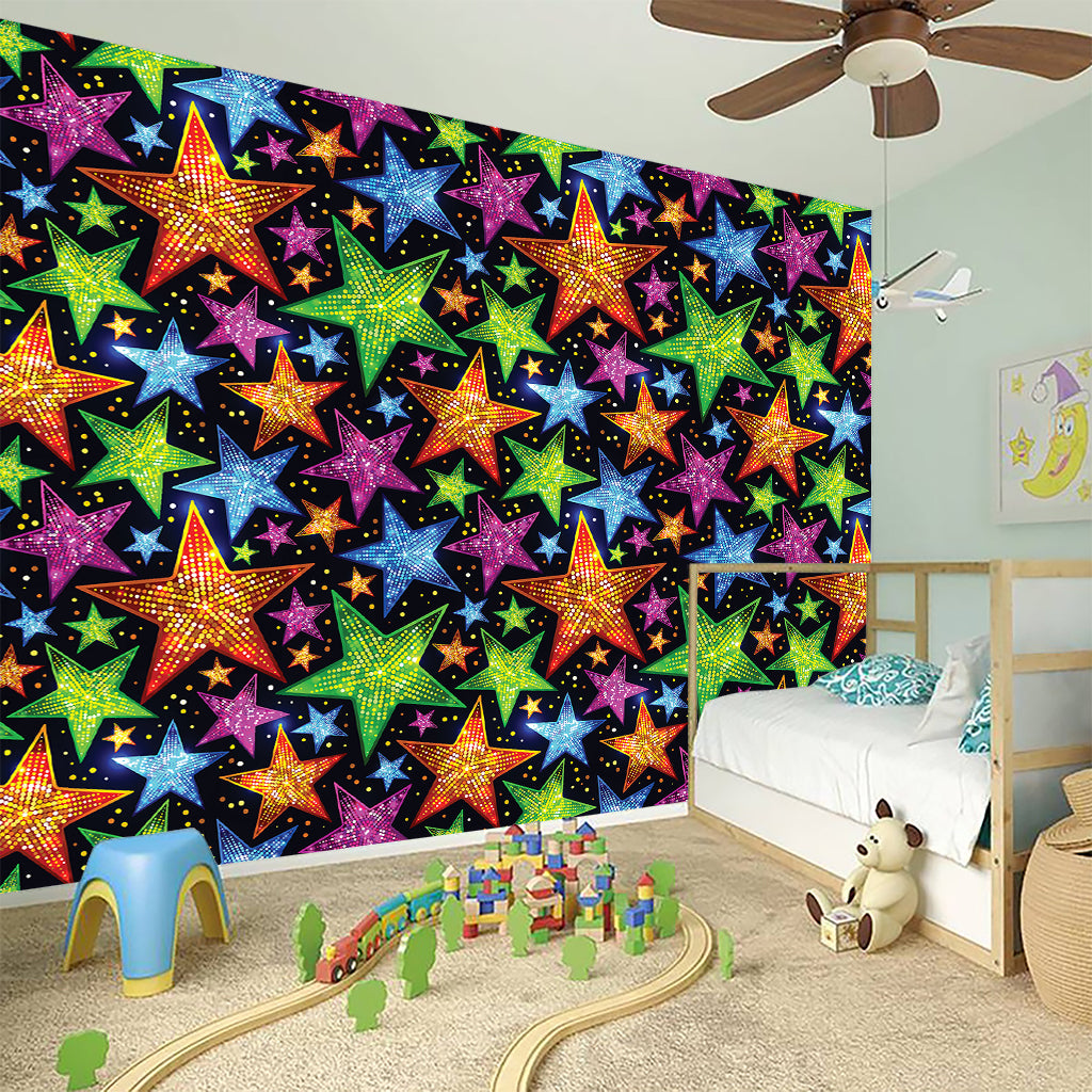 Fantastic Star Pattern Print Wall Sticker