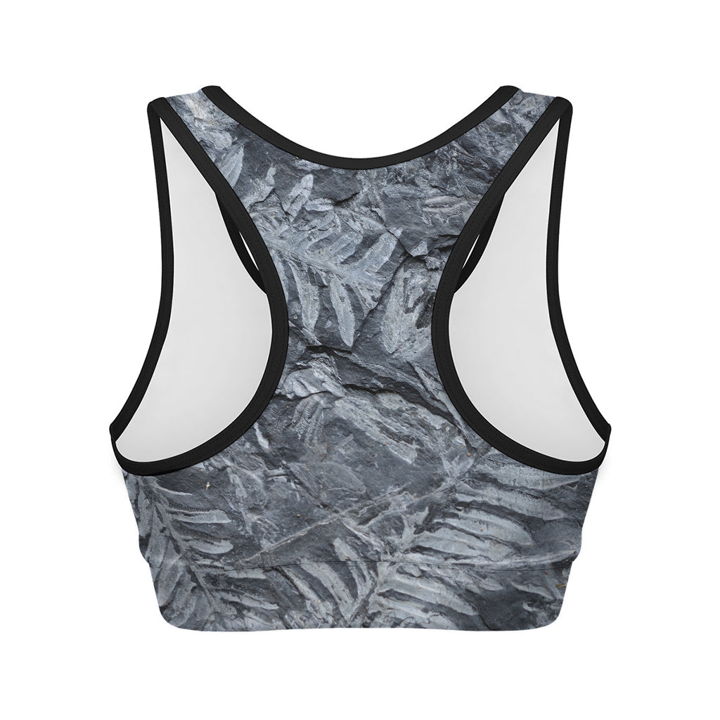 Fern Fossil Print Women's Sports Bra