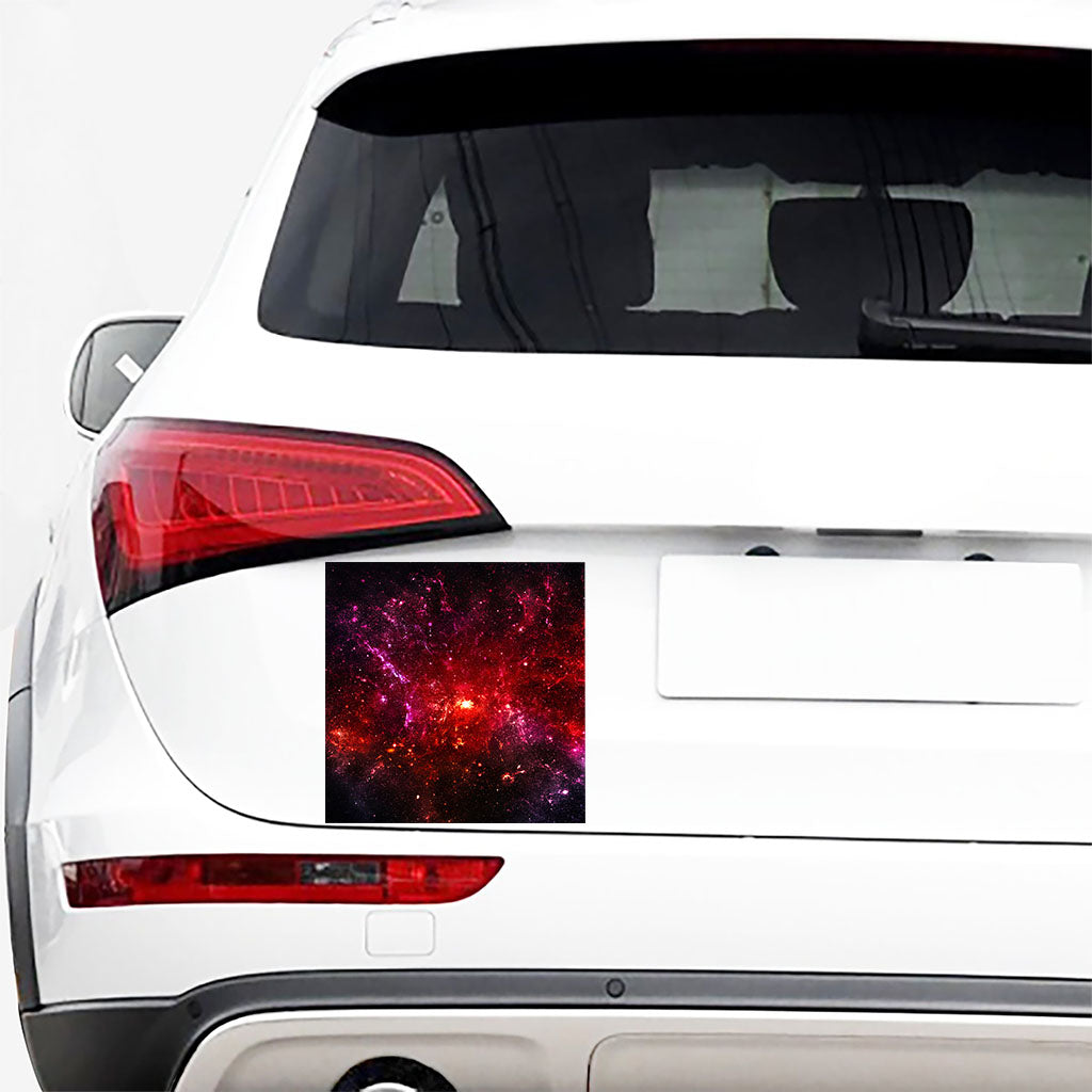 Fiery Nebula Universe Galaxy Space Print Car Sticker
