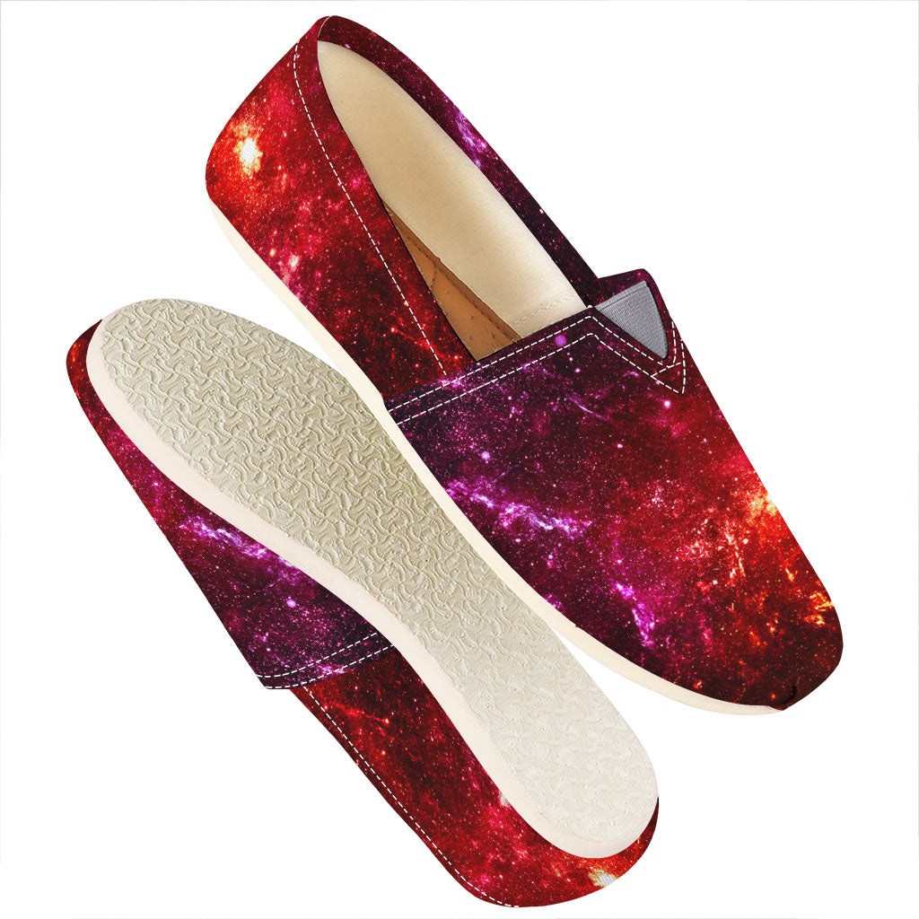 Fiery Nebula Universe Galaxy Space Print Casual Shoes