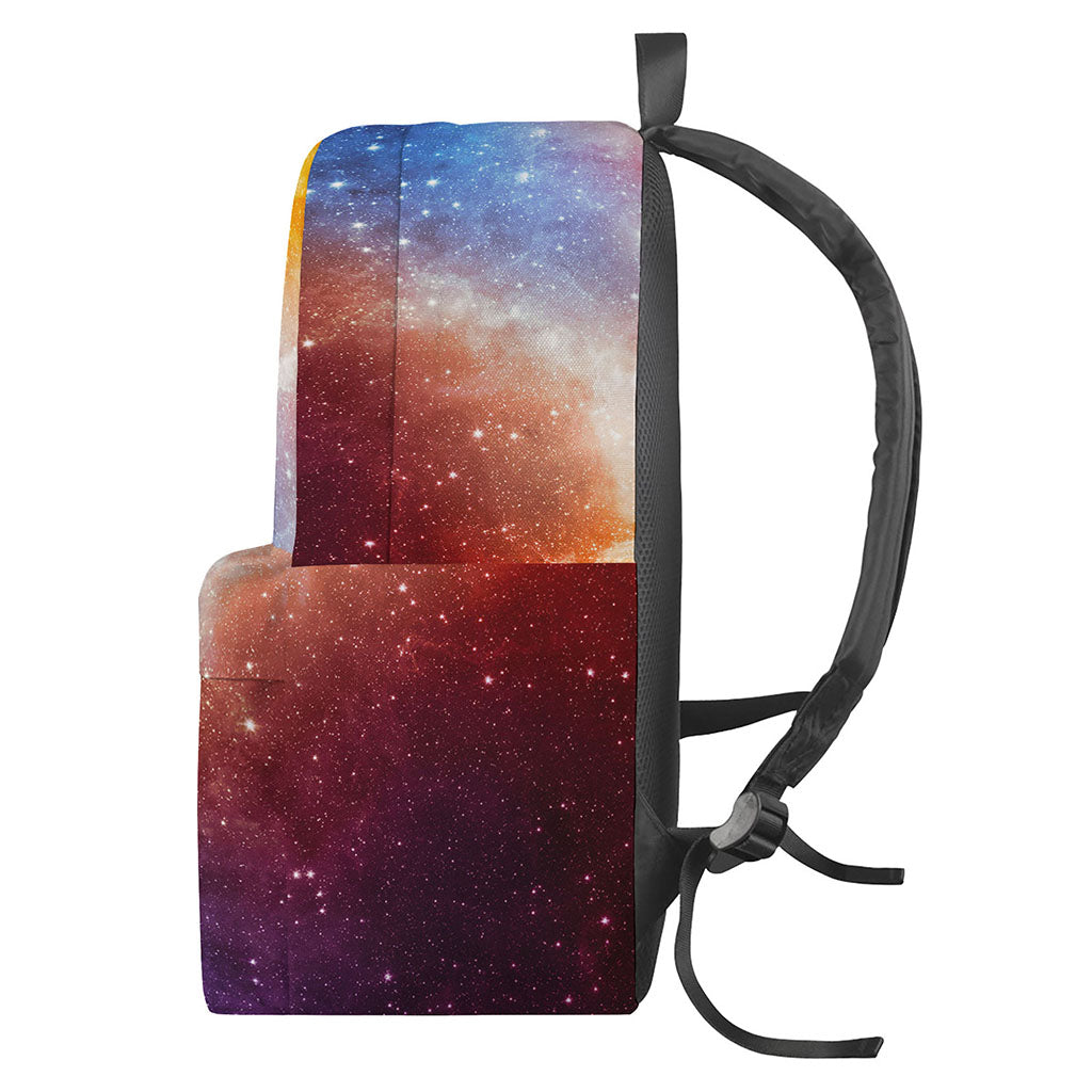 Fiery Universe Nebula Galaxy Space Print Backpack