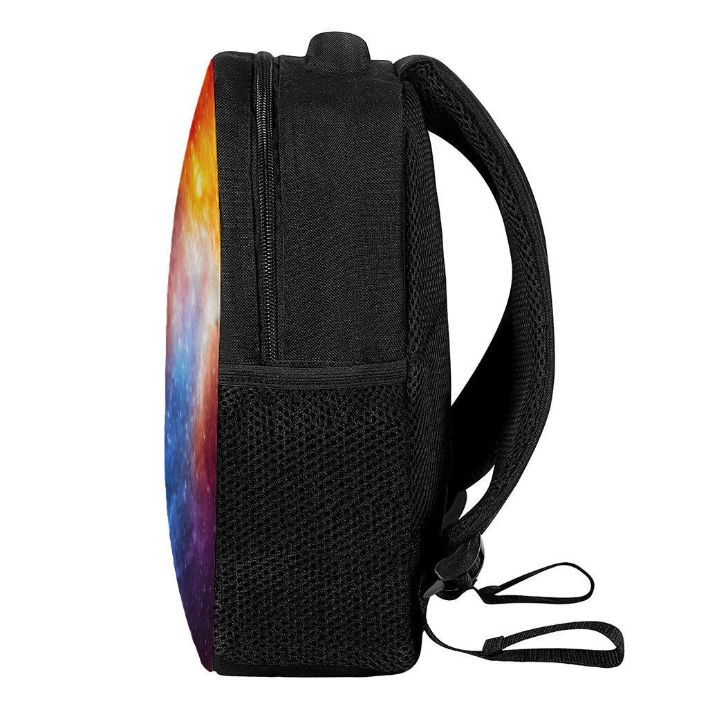 Fiery Universe Nebula Galaxy Space Print Casual Backpack