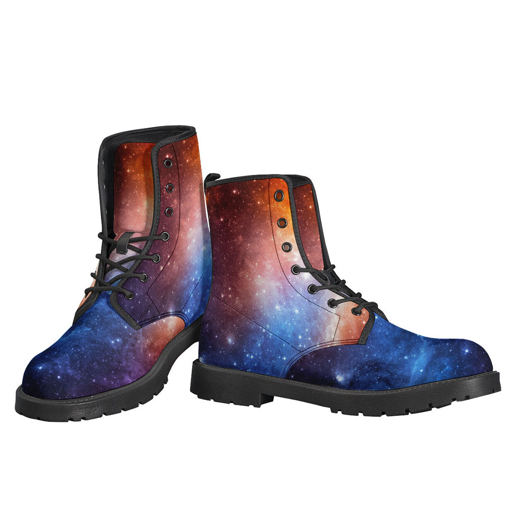 Fiery Universe Nebula Galaxy Space Print Backpack