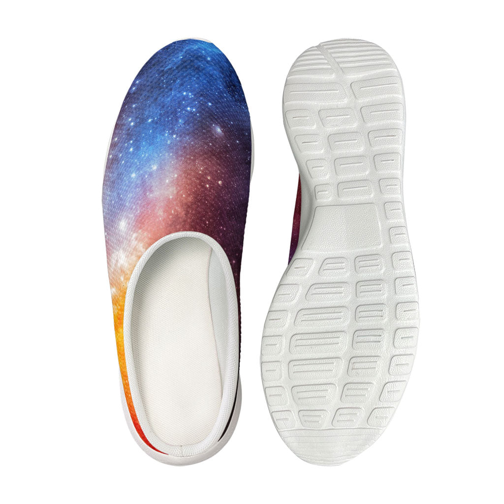 Fiery Universe Nebula Galaxy Space Print Mesh Casual Shoes