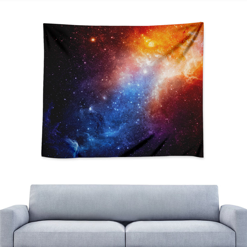 Fiery Universe Nebula Galaxy Space Print Tapestry