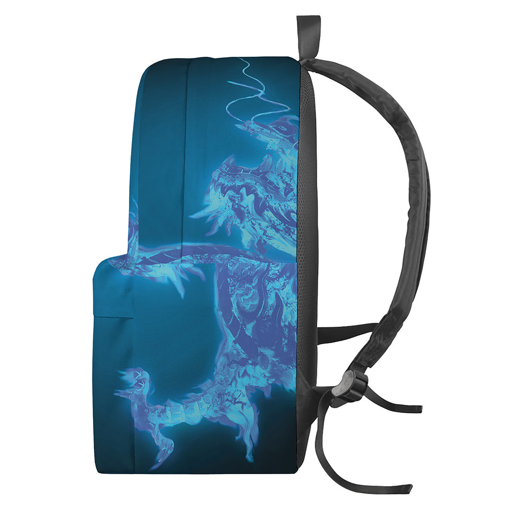 Fire And Ice Dragons Print Backpack