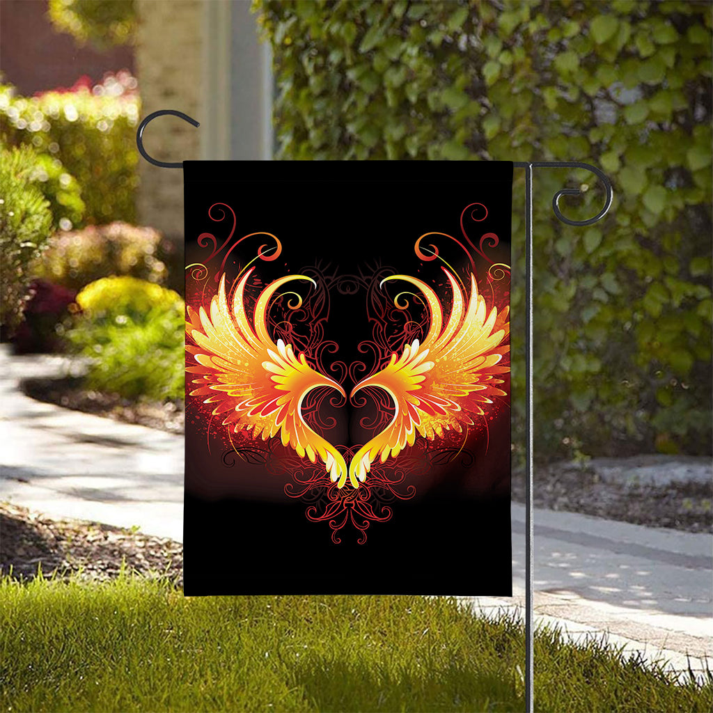 Fire Angel Wings Print House Flag