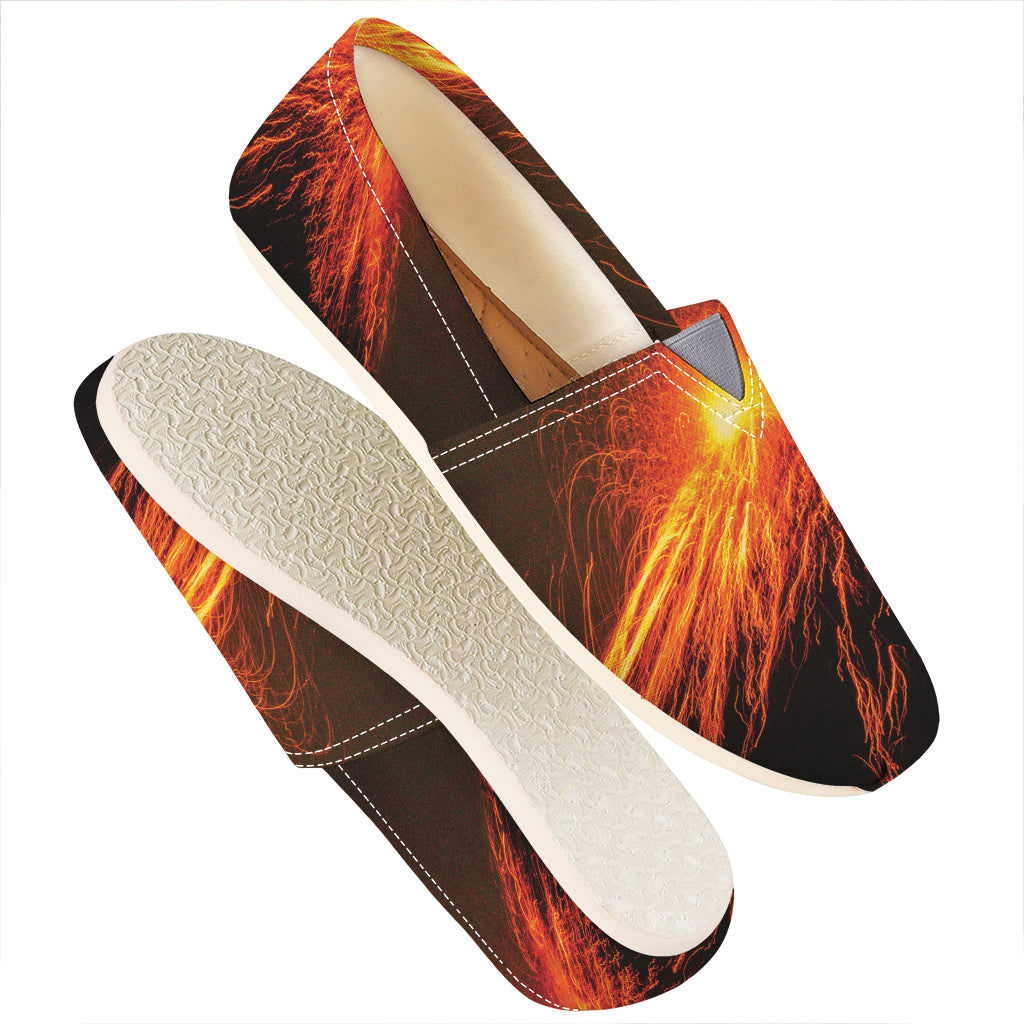 Fire Volcano Print Casual Shoes