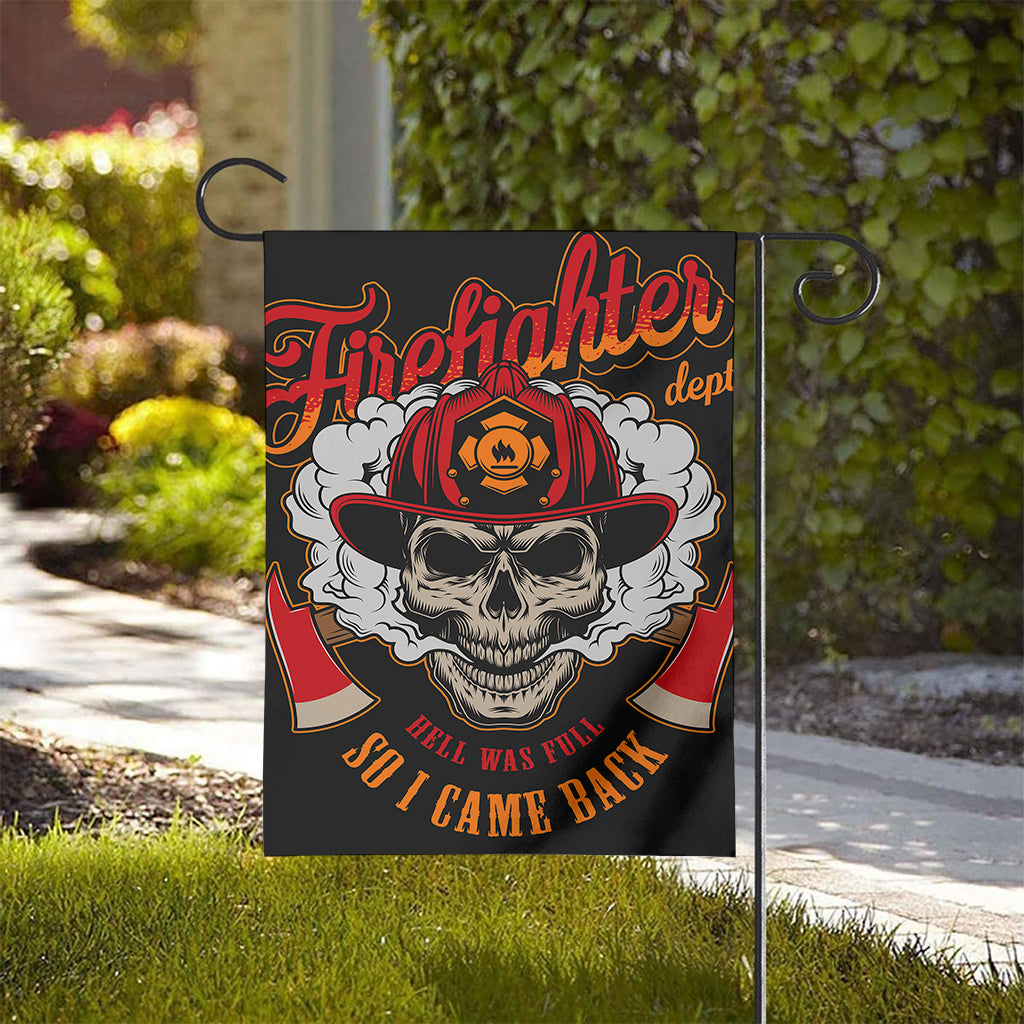 Firefighter Department Skull Print House Flag