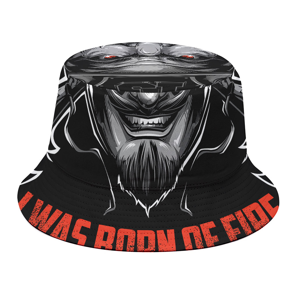 Firefighter Devil Print Bucket Hat