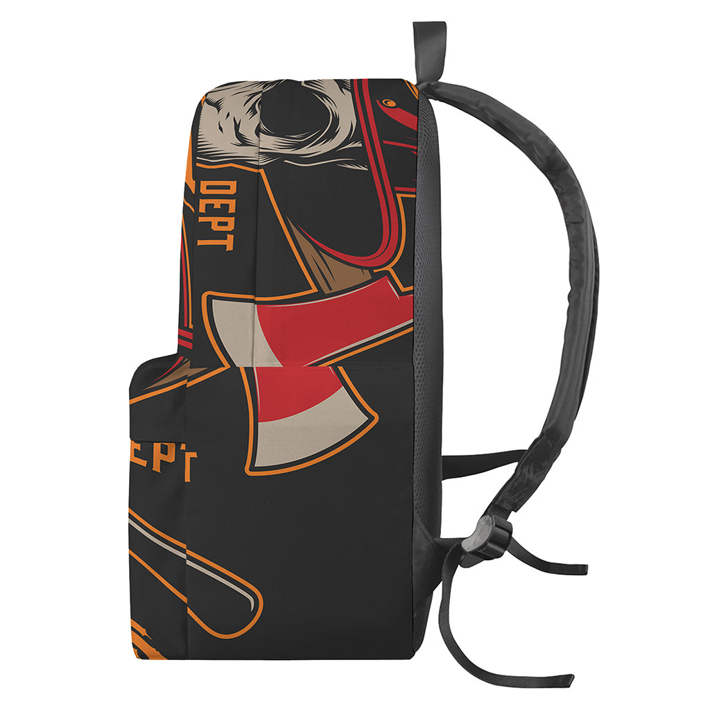 Firefighter First In Last Out Print Backpack